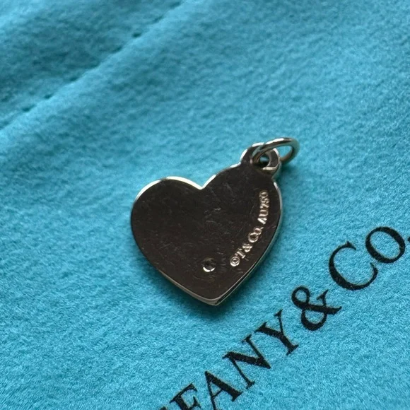 Tiffany & Co. Gold Heart Mom Charm with Diamond